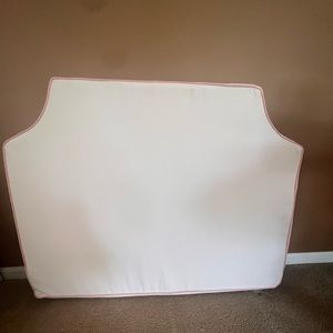 ROOM 422 Twin Headboard in White and Blush